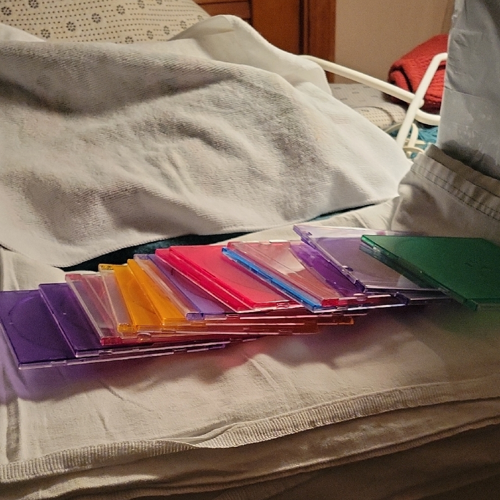 Colorful CD Cases Set